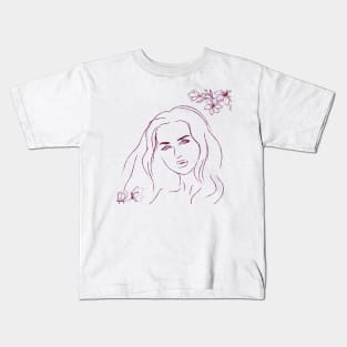 Women in flower Kids T-Shirt